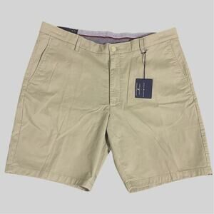 Joseph Abboud Men's 40 Chino Shorts Comfort Stretch Light Green Khaki 9in Inseam